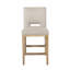 Ensemble de 2 tabourets de comptoir 27 pouces, tissu-839057916-839057917