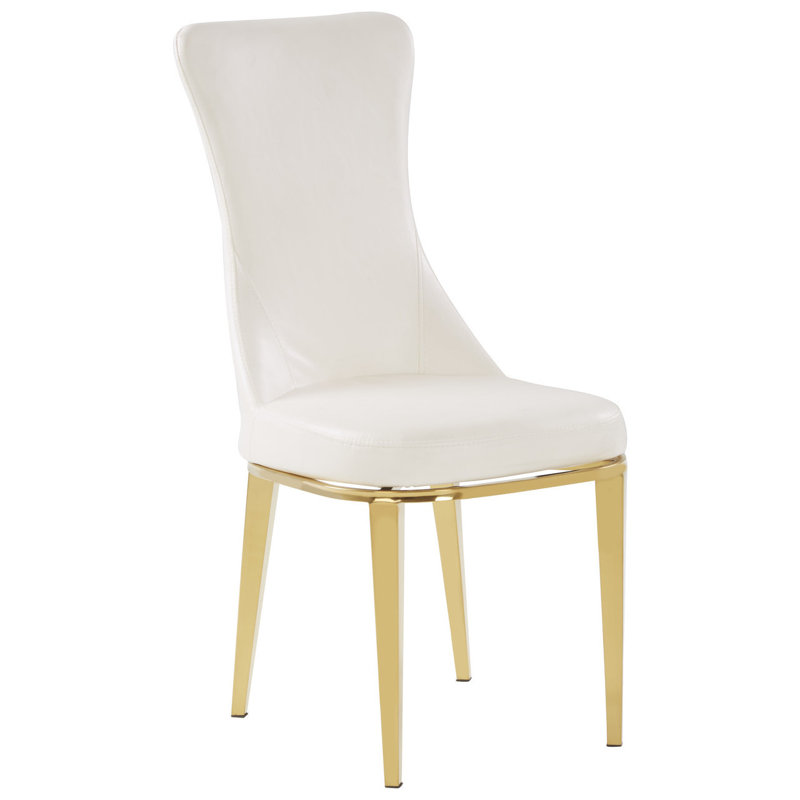 Brookshire 127cm H Upholstered Side Chair, White