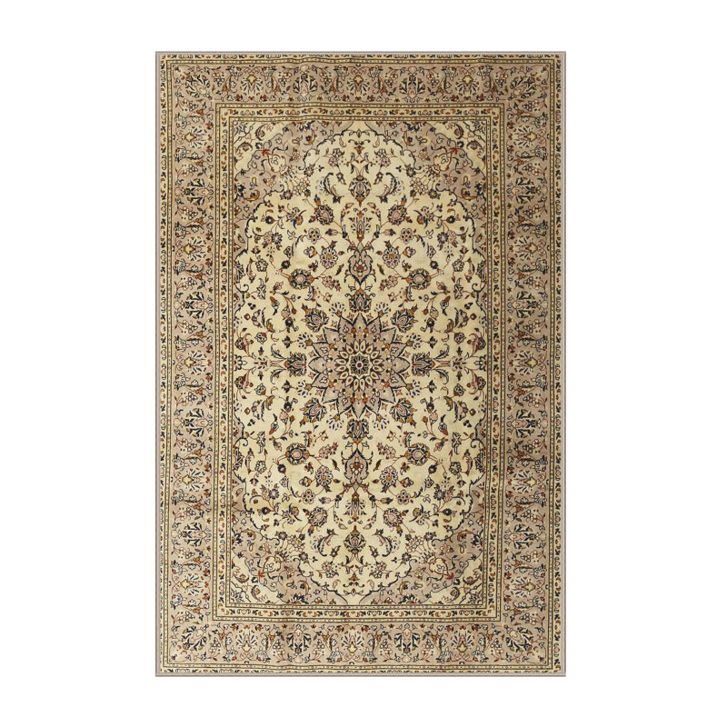 Tapis bleu / beige DeJuana, Rectangle 7 pi x 9 pi