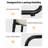 Patio Accent Chair with Ottoman, Outdoor Lounge Chair and Footrest with Padded Cushion, 2-Piece Modern Metal Outdoor Patio Chair Set with Footstool for Living Room, Porch, Bedroom, Off-White-14595420-14595423