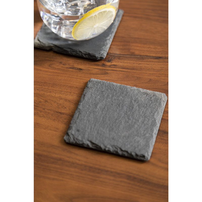 Stoneware Square 4 Piece Coaster Set