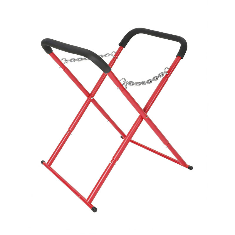 1 support de travail pliable et portable pour carrosserie automobile (36 x 31 x 41 pouces), établi automobile réglable avec chaîne et crochet, cadre en acier rembourré de mousse pour pare-chocs, portes et pare-brise