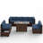 Avamay Rattan Sectional Seating Group with Cushions-1296695086-1295491802