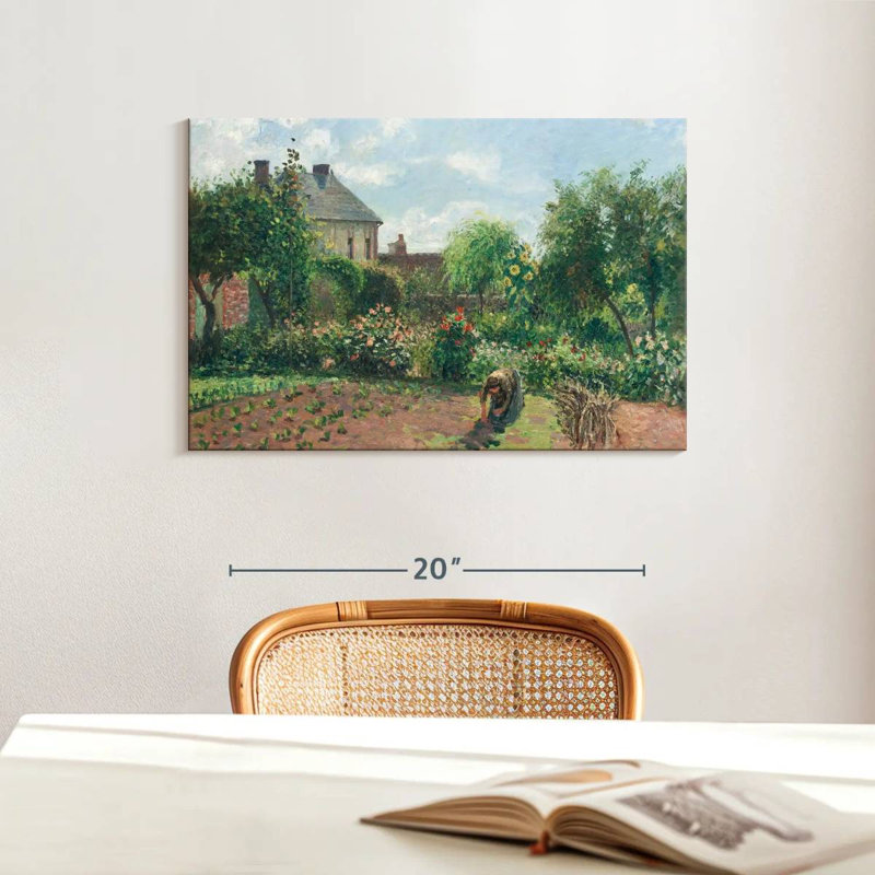 Senne, jardin de l'artiste à Eragny, 1898, H 16 po x l 24 po