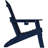 Folding Adirondack Chair, SGS Tested, Wooden Textured With Cup Holder, Heavy All-Weather HDPE Comfortable Set Poolside Backyard Lawn Navy Blue Set 2-124432828