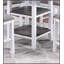 Table de salle à manger à hauteur de comptoir avec étagère de rangement et 4 chaises rembourrées, dossier unique pour les maisons modernes-1114694943-1114694945