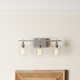 Breena 3 Light Transparent Dimmable Vanity Light
