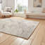Barthel Shaggy area rug Machine Woven Rectangle Silver-1121658916