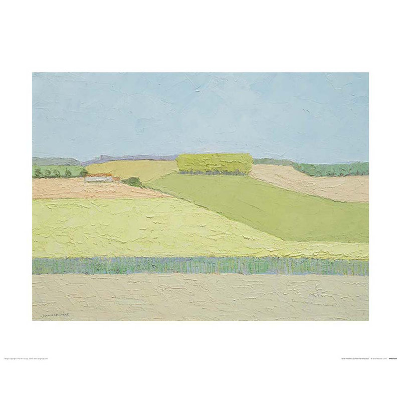 Suffolk Farmhouse by Jane Hewlett - Print, Paper