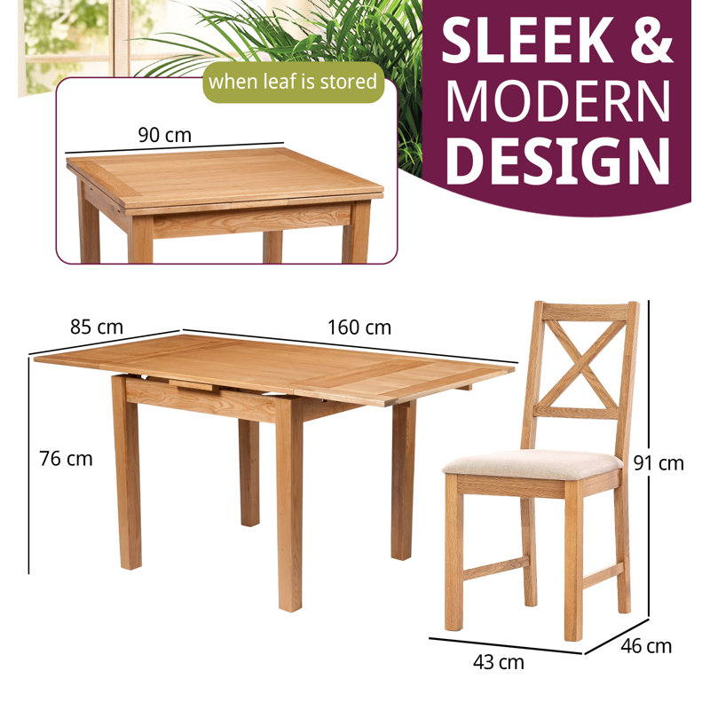 6 - Person Solid Oak Dining Set
