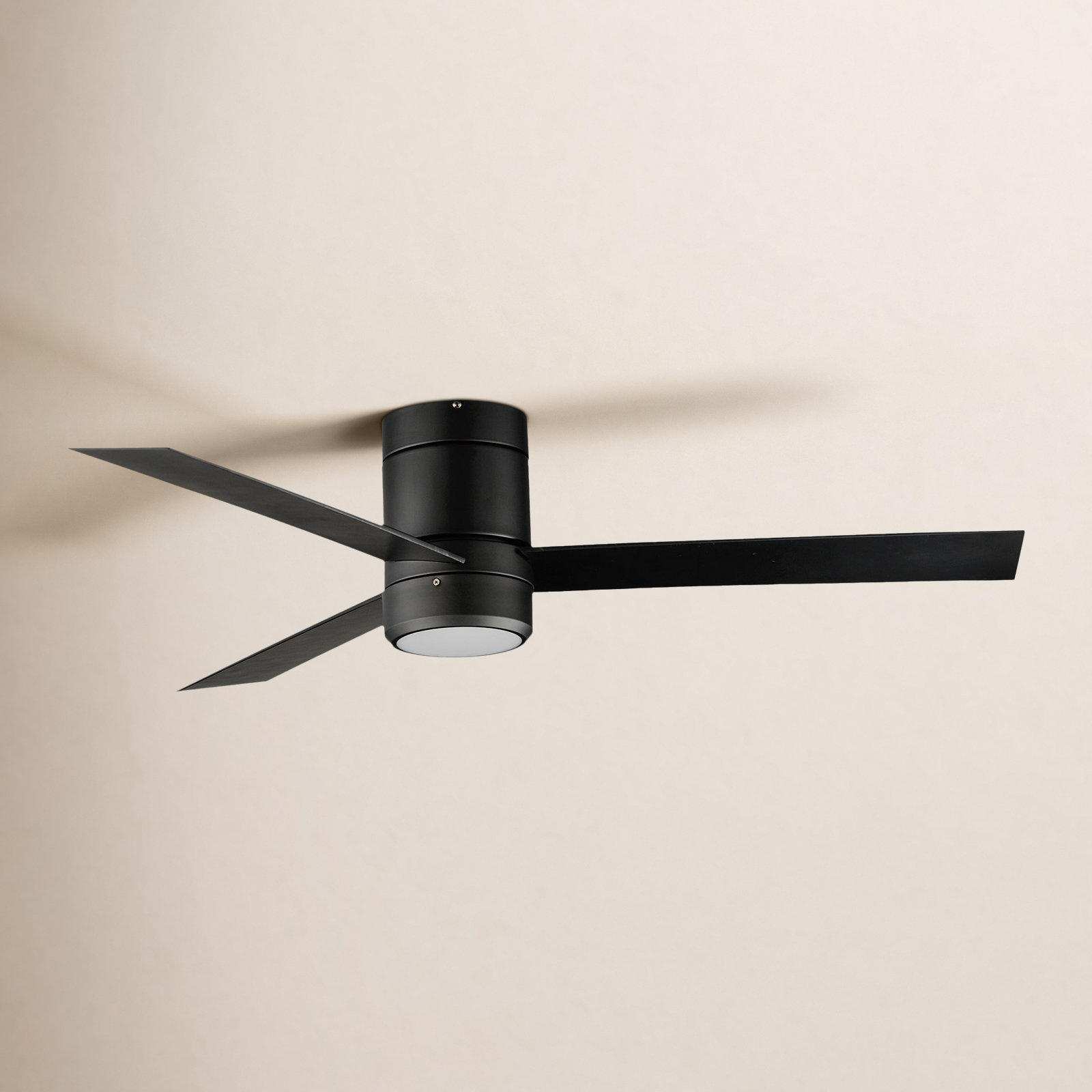 52'' 3 Blade Ceiling Fan with LED Light Kit, Matte Black