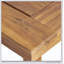 Table de salle à manger d'extérieur en bois d'acacia durable avec finition naturelle sablée, parfaite pour une utilisation toute l'année et pour recevoir.