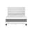 Boyd Sleep Piedmont Upholstered Platform Bed Frame Mattress Foundation with Tri-Panel, Adjustable Height Headboard and Strong Wood Slat Supports, Faux Leather-1942031306-1942031305