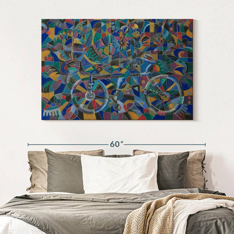 Mehar The Last Cyclist, 34" H x 51" W
