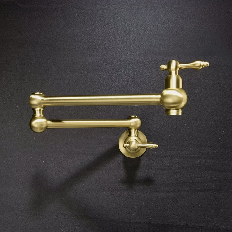Pot Filler Faucet Wall Mount, Gold
