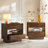 Nance Mid-Century Modern 3-Drawer Nightstand with Hidden Drawer and Built-In Outlets (Set Of 2)-1407802203