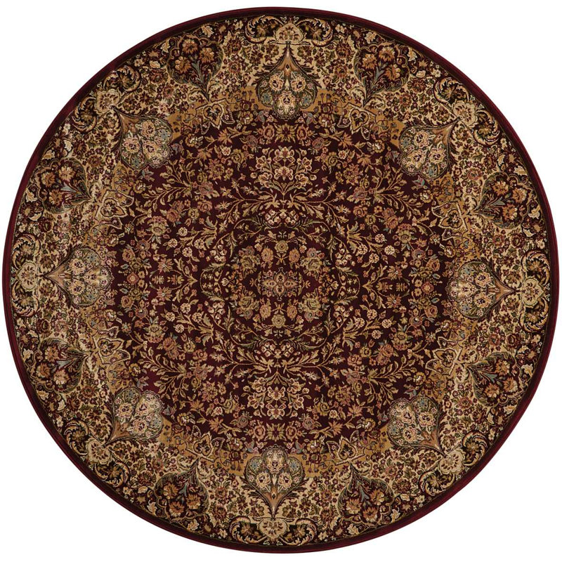 Zarevant Oriental Indoor Rug, Round 3'9"