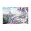 Paris, Tour Eiffel rose, art sur toile à couper le souffle, ville française-446029524