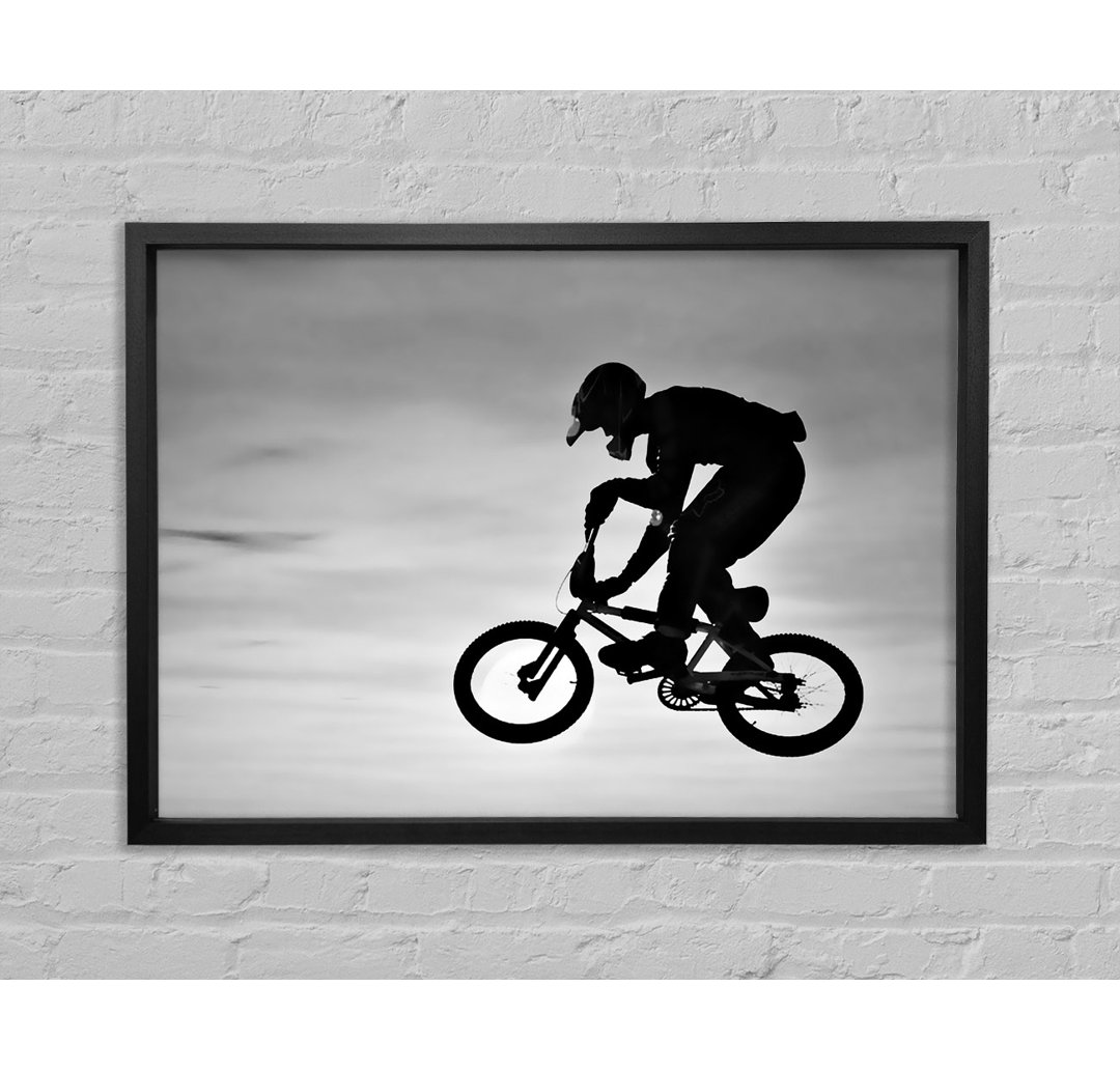 Bmx Jump - Einzelner Bilderrahmen Kunstdrucke auf Leinwand