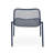 Stackable Chair  2 , Matte Navy Blue Iron, Handcrafted Details Adorned, 26" X 22.45" 26", Seat 18" 19.5" 12.5 Of 2 Seating, Iron Competence, Handmade Attached, D W H, 12.5" H