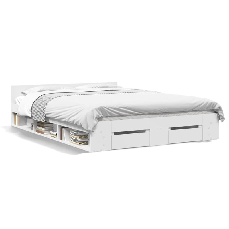 Obyrne Bed, White, 120 x 190cm