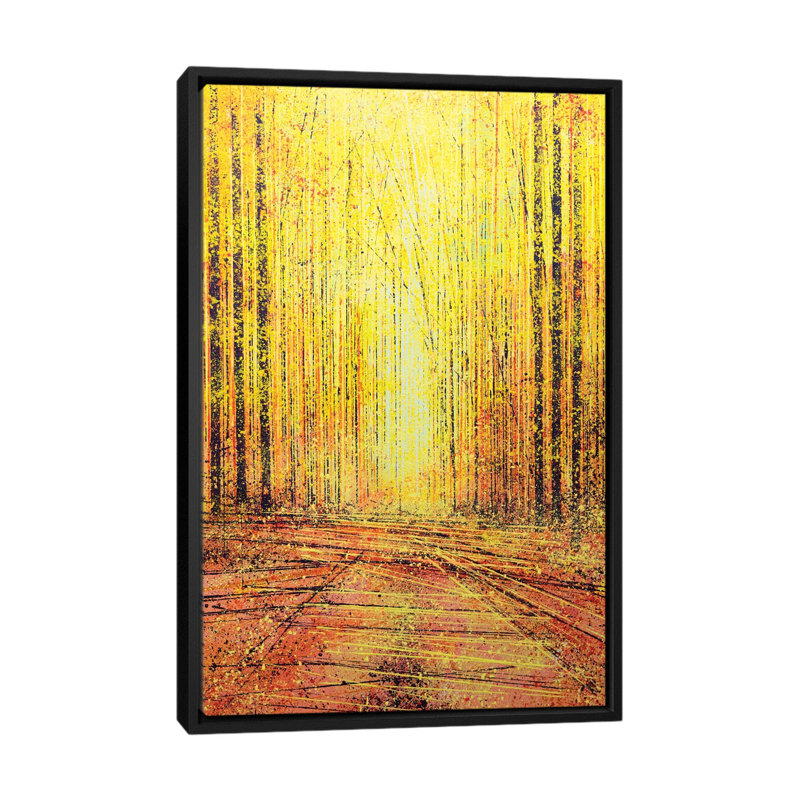 « vif yellow light », impression sur toile, H 60 po x l 40po x P 1,5 po, Toile avec cadre noir