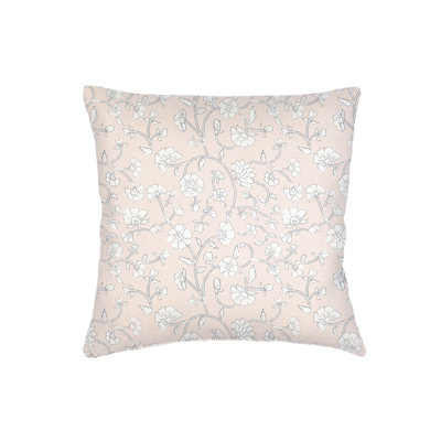 Coussin en lin rose 22x22