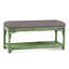 Summer Retreat Wicker Shelf Storage Bench-71425178-71425234