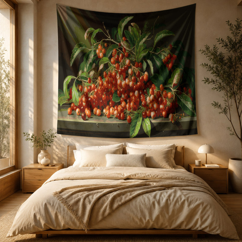 Tapisserie murale Fruit Mayhaw, 88 po x 104 po