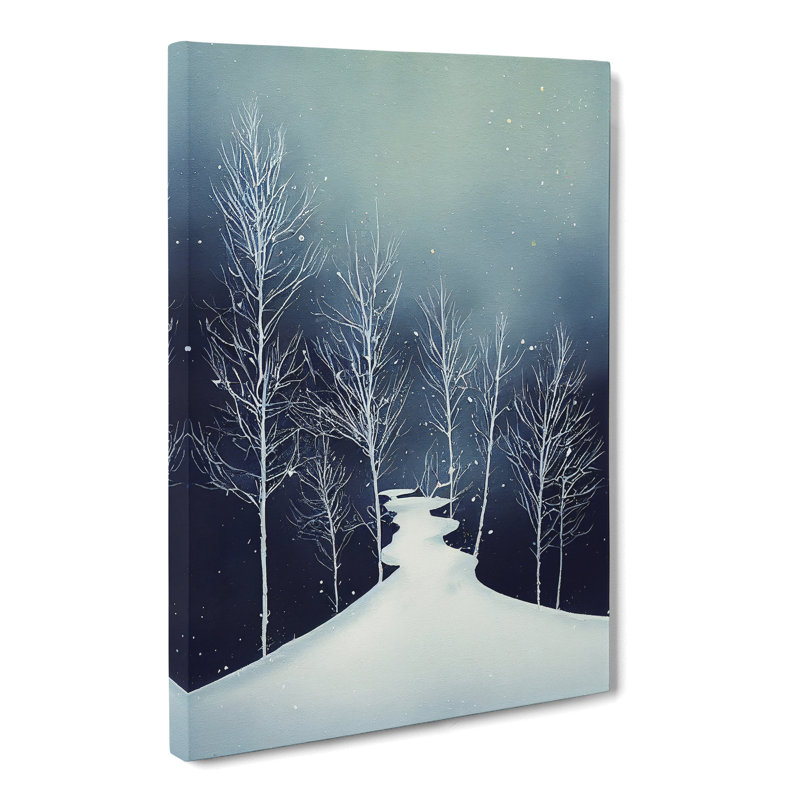 Landscape Forest Winter - Wrapped Canvas, 50cm H x 35cm W x 3cm D