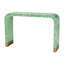Baxton Studio Akins Modern Bohemian Seafoam Green Mother Of Pearl Console Table