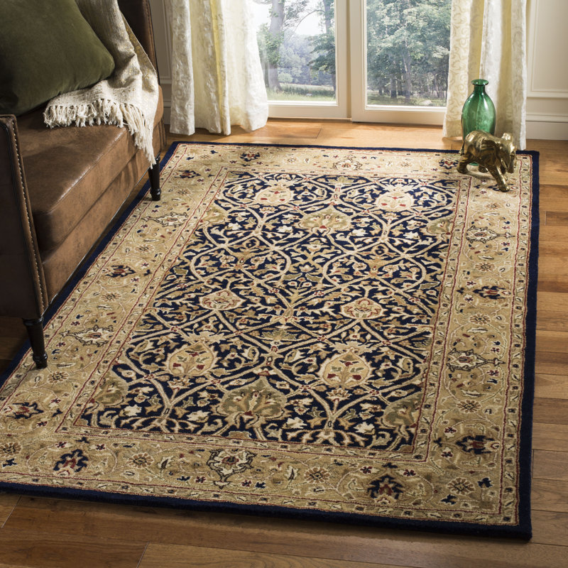 Tapis oriental en laine touffeté à la main Evie, Rectangle 8 pi 3 po x 11 pi