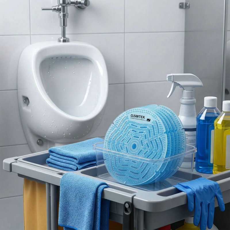  1 urinoir en plastique anti-éclaboussures pour salle de bain anti-éclaboussures, Bleu clair