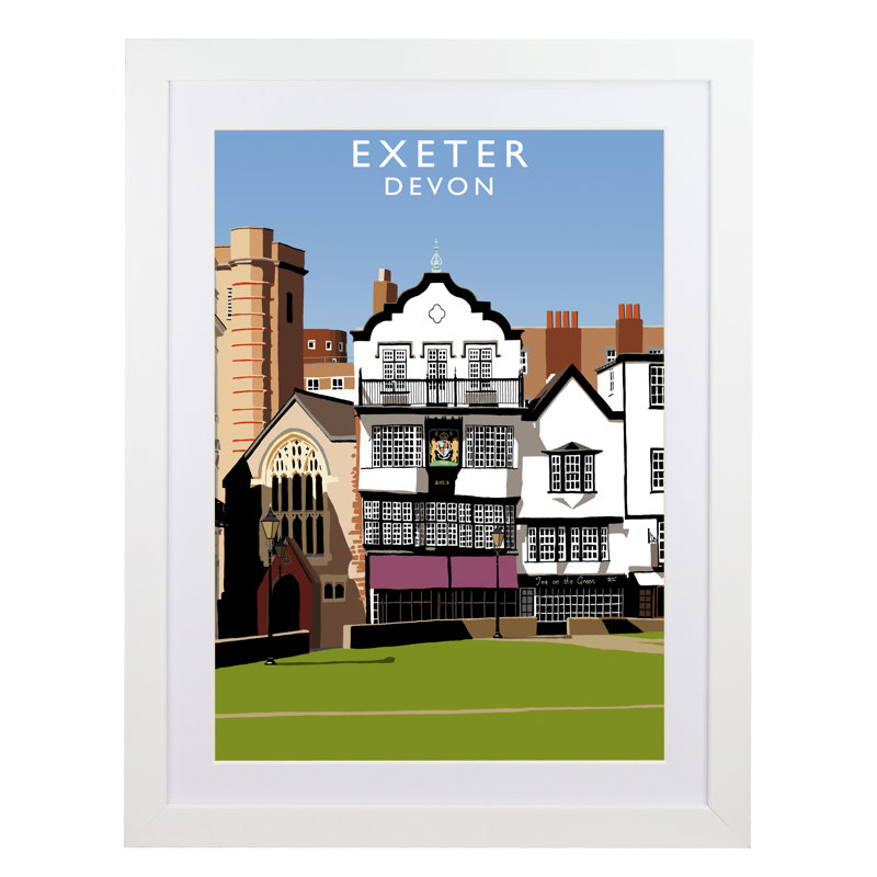 Richard O'Neil - Print, 43.5 cm H x 33.5 cm W x 2.2 cm D, White Wood Frame