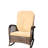 Outdoor Rocking Product, Wide Seat Pad, Steel Structure, Patio Garden Backyard, Shallow Brown Spot Chair Setting, Style Model, Model Pattern, Bedrock Layer Level-594510420