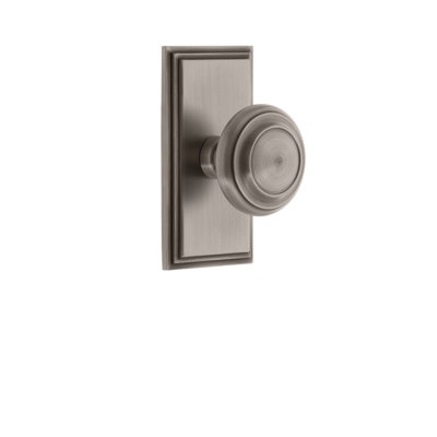 Grandeur Carré Plate Double Dummy with Circulaire Door Knob