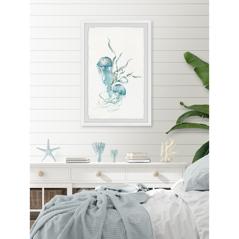 Jellyfish Pair - Single Picture Frame Painting