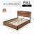 Lift Up Storage Wood Bed with Charging Station-98975033-98975034