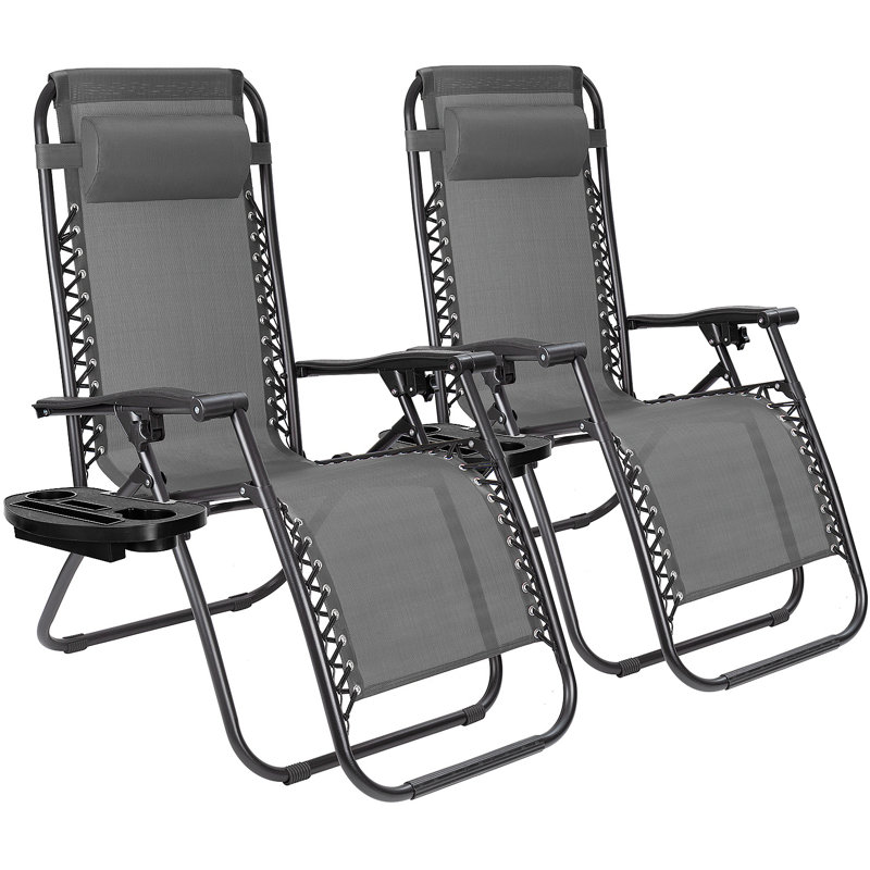 Khalid Folding Zero Gravity Chair, Grey