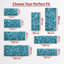 Aspire Homeware Blue Abstract Shaggy Area Rug Soft Modern Indoor Carpet-1659666479