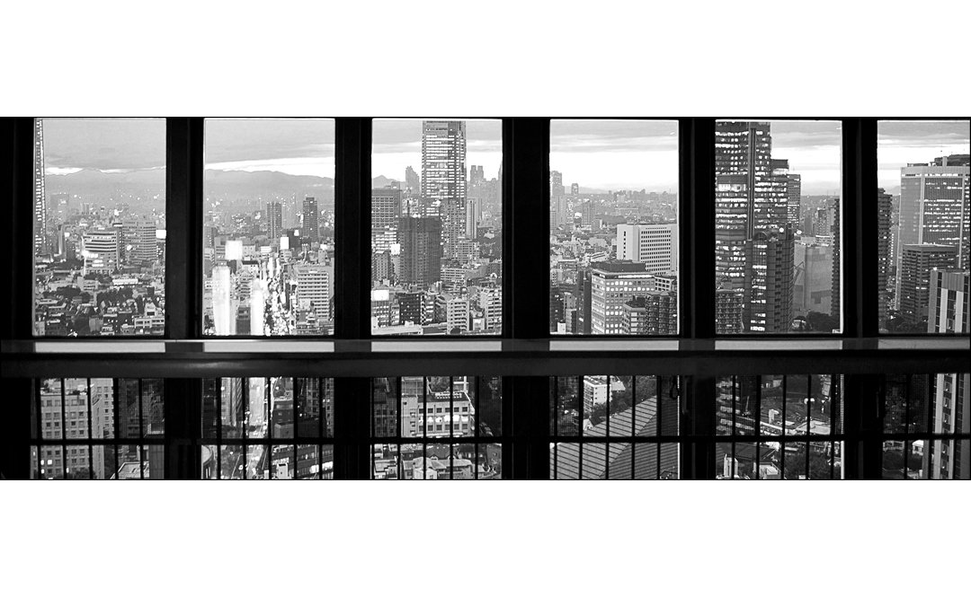 VIew Of Manhattan III - No Frame Panorama-Kunstdrucke auf Floatglas