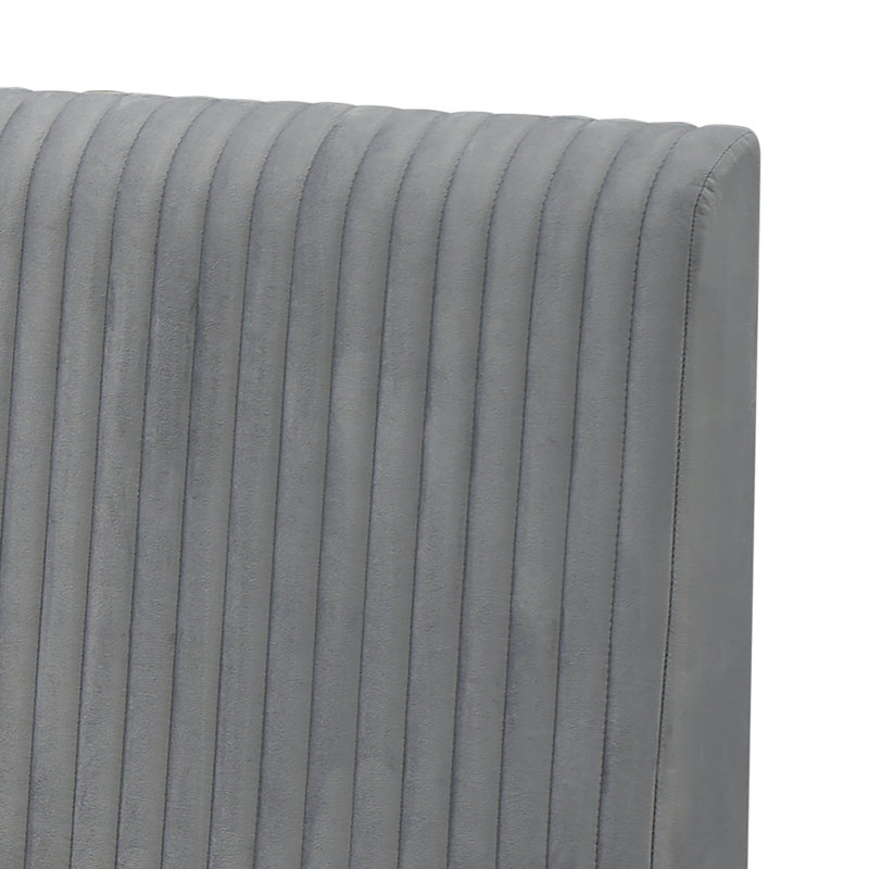 Upholstered Storage Bed, Kingsize (5'), Grey