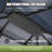 12 Ft. W x 10 Ft. D Metal Frame Patio Gazebo with Polyethylene Double Roof-117493885-117164747