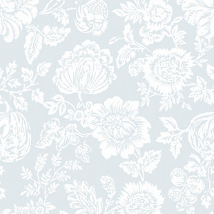 by Rachel Ashwell Stipple Floral 10m x 52cm Wallpaper Roll
