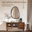 Asymmetrical Wood Framed Wall Accent Mirror-1369834240
