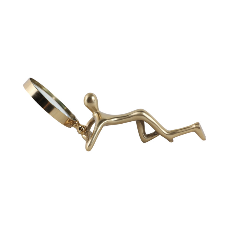 9" Adams Magnifying Glass, Gold