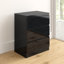 Carlton 3 Drawer Chest Of Drawers: 60cm Wide. High Gloss Front. Scratch Resistant. Modern No Handle Design.-39703020
