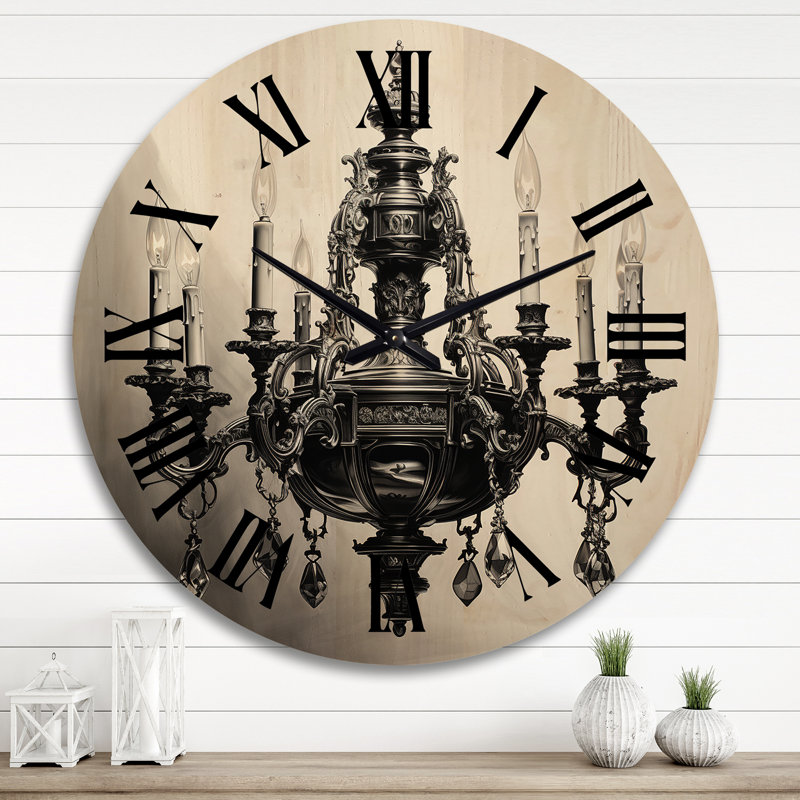 Natarbora Solid Wood Wall Clock, Extra Large