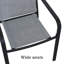 Chaise de salle à manger d'extérieur empilable (ensemble de 2)-2017283913