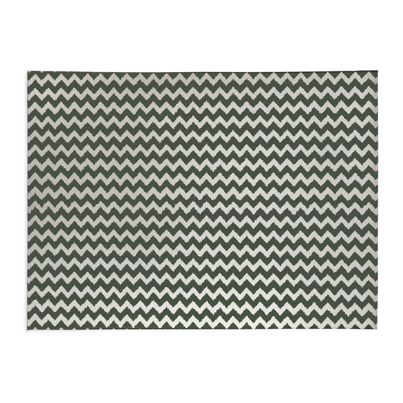 Chevy Tribal Slate Kids Play Mat, Rectangle 60" x 84", Chimichurri/Green